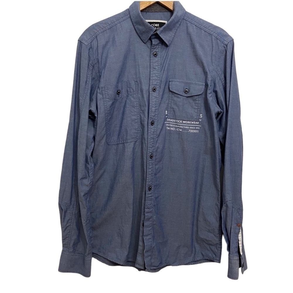 Jack & Jones CORE button down shirt medium reinforced for durability & strength
